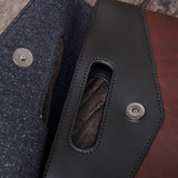 Vintage Leather Laptop Bag for Men 15-Inch Business Briefcase