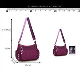 Large Capacity Women Message Bag Nylon Waterproof Crossbody Sling Bag