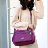 Large Capacity Women Message Bag Nylon Waterproof Crossbody Sling Bag