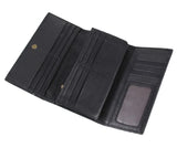 Leather Long Wallet First Layer Cowhide Handbag Clip Wallet