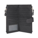 Men's Long Leather Wallet Cowhide Card Holder Handbag