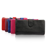 Women's Leather Long Wallet Multi-function Card Bag