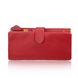 Women's Leather Long Wallet Multi-function Card Bag