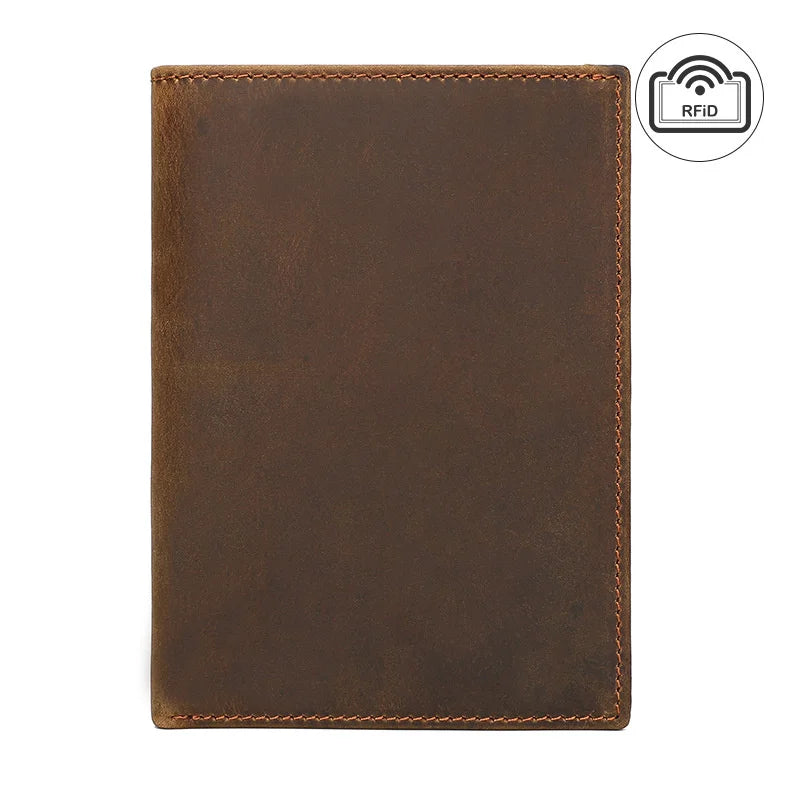 Leather Passport Bag with Multi-function Card Wallet