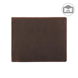 RFID Crazy Horse Leather Horizontal Clip Wallet