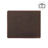 RFID Crazy Horse Leather Horizontal Clip Wallet