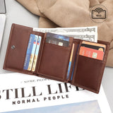 Men's RFID Leather Wallet with Money Clip