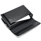 Leather Wallet Men Coded Lock Clutch Anti-theft Business Portemonnee