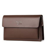 Leather Wallet Men Coded Lock Clutch Anti-theft Business Portemonnee