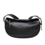 Wide Strap Cowhide Female Messenger Bag