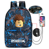 Lightning Backpack USB Anti-theft Women Bagpack Canvas Student Backpack