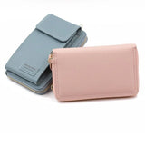Litchi Pattern Mobile Phone Bag PU Zipper Single-Shoulder Women's Bag
