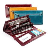 RFID Leather Women's Purse Handbag