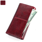 RFID Leather Women's Purse Handbag