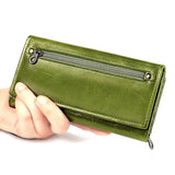 RFID Leather Women's Purse Handbag