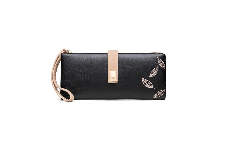 Women's Frosted Zipper Handbag Large Capacity Wallet