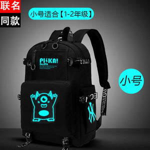 Luminous Children School Bags For Boys Kids Backpack Waterproof