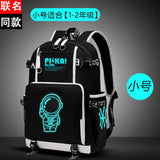 Luminous Children School Bags For Boys Kids Backpack Waterproof