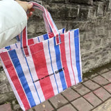 Women's Trended Shoulder Tote Bag Water Proof PVC Large Capacity Handbag