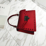 Transparent Jelly Shoulder Bag with Rivet Detail