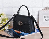Transparent Jelly Shoulder Bag with Rivet Detail