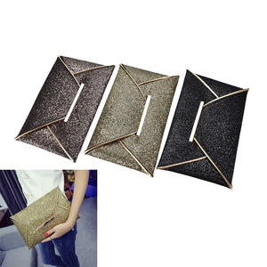 Sequins Envelope Bag Purse Clutch Handbags Solid Ultrathin