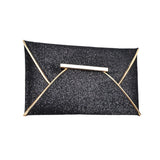 Sequins Envelope Bag Purse Clutch Handbags Solid Ultrathin