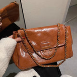 Women's Chain Crossbody Bag Messenger Bag Large Capacity Winter