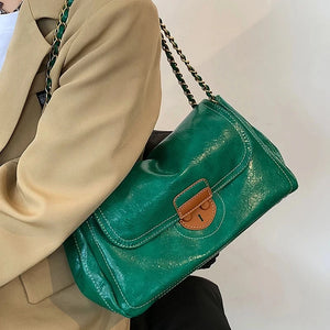 Women's Chain Crossbody Bag Messenger Bag Large Capacity Winter