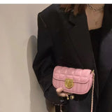 Women's Bead Rhombus Chain Small Square Bag
