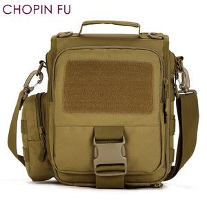 Unisex Camouflage Messenger Bag with Removable Pouch