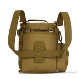 Unisex Camouflage Messenger Bag with Removable Pouch