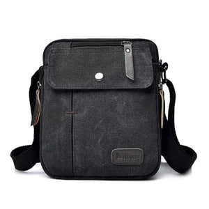 Men's Canvas Crossbody Bag Small Shoulder Travel Bag