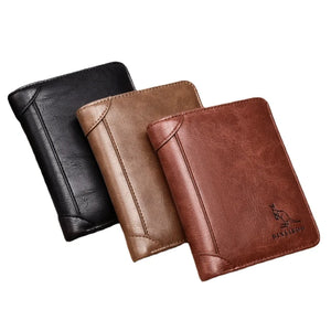 Men's Leather Wallet for Men - Classic Bifold Design