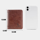 Men's Leather Wallet for Men - Classic Bifold Design