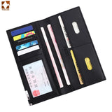 Men's Thin Leather Wallet Long Clutch Soft Money Bag