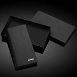 Men's Wallet Clutch Bag Long Slim Billfold Synthetic Leather Perfect Purse
