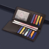 Men's Wallet Clutch Bag Long Slim Billfold Synthetic Leather Perfect Purse