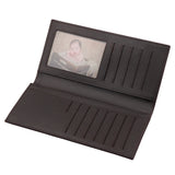 Men's Wallet Clutch Bag Long Slim Billfold Synthetic Leather Perfect Purse