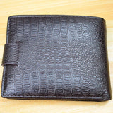 Men's Leather Wallet Clutch Bag Short Hasp Wallet