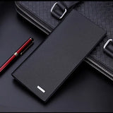 Men's Microfiber Leather Long Wallet Slim Bifold Purse Hombre Billeteras