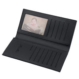 Slim Long Thin Men's Wallet Natural Leather Male Purse Clutch