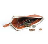 Men's Leather Zipper Long Wallet Camouflage Money Bag