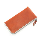 Men's Leather Zipper Long Wallet Camouflage Money Bag