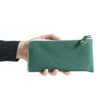 Men's Leather Zipper Long Wallet Camouflage Money Bag