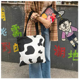 Flower Cartoon Woman Shoulder Bag Mini Bag Canvas Tote