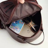 Mini Backpack for Teenage Girls 4 Colors Womens' Pouch PU Women's Backpack