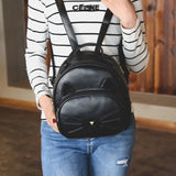 Mini Backpack for Teenage Girls 4 Colors Womens' Pouch PU Women's Backpack