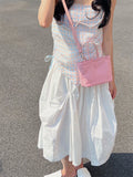 Mini Texture Nylon Waterproof Portable Basket Bag