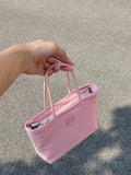 Mini Texture Nylon Waterproof Portable Basket Bag